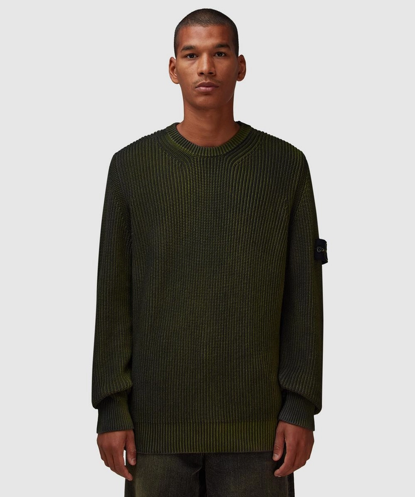 Stone Island Two-Colour Spray Sweater (Felce - M) - Size M